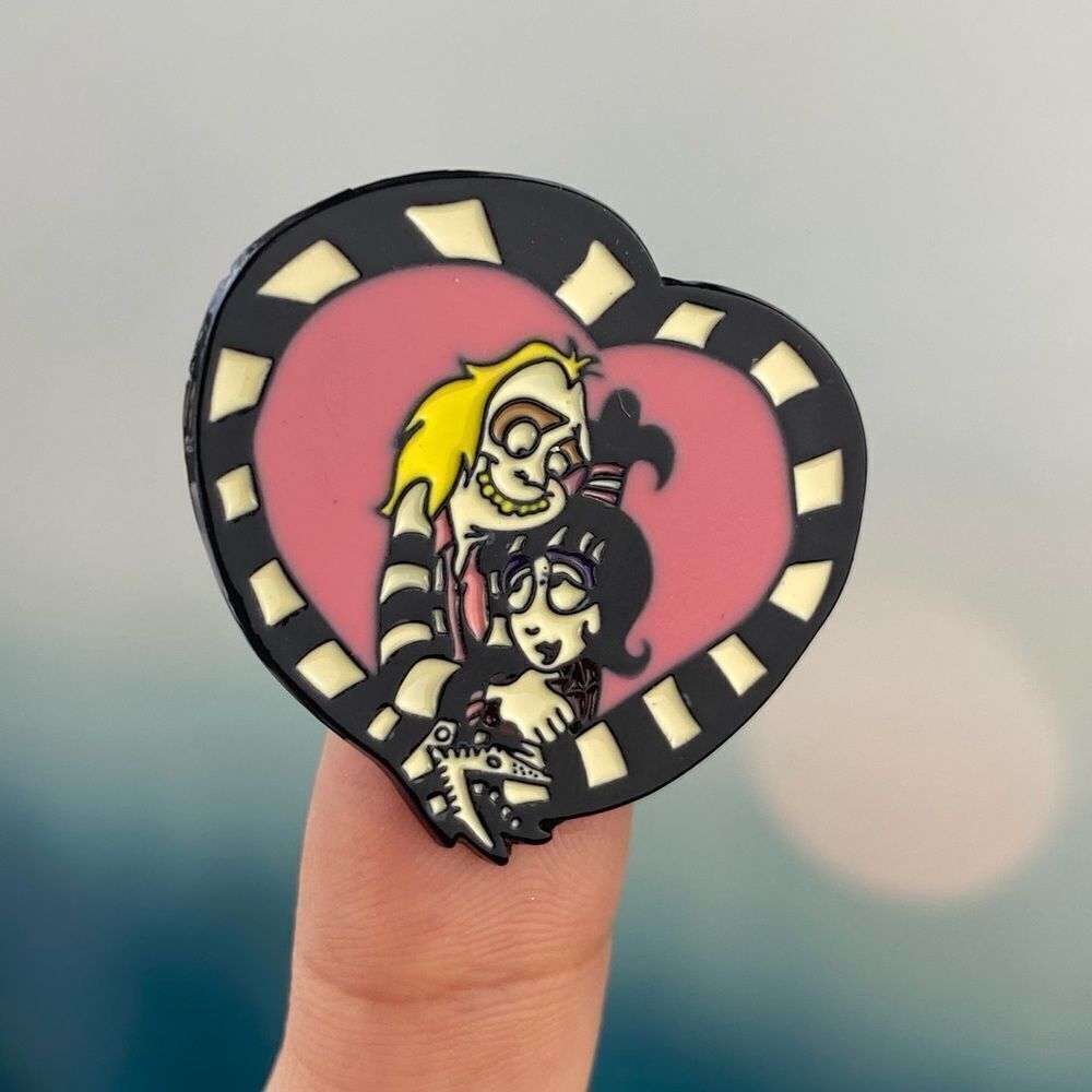 Beetle Juice Love Enamel Pin/ Brooch Lapel